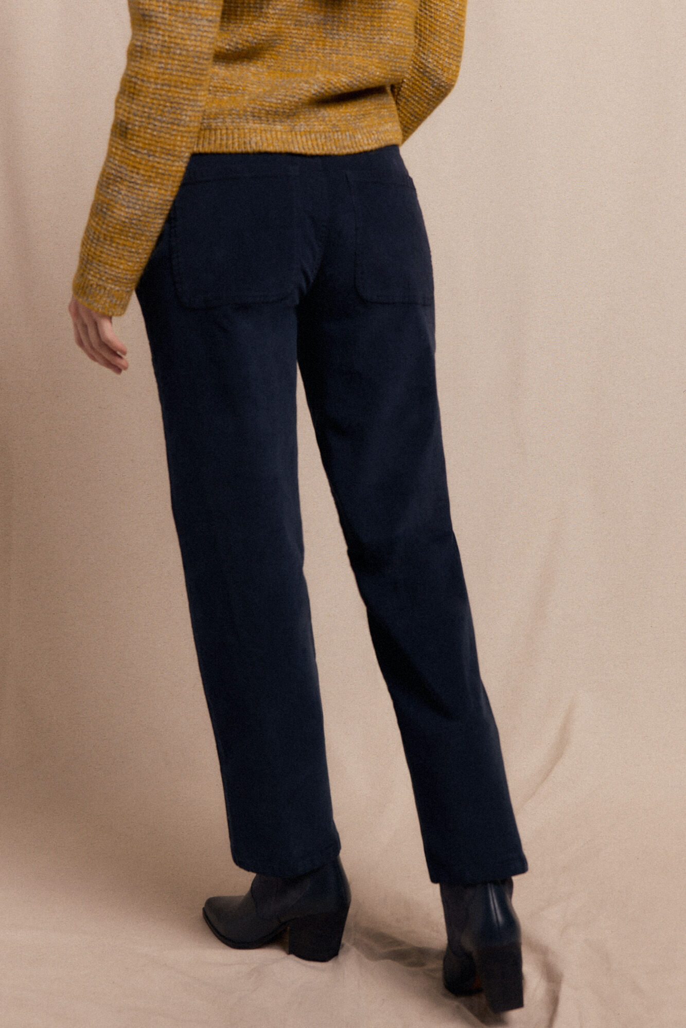 Slowlove Cal&ccedil;as de veludo cotel&ecirc; Azul