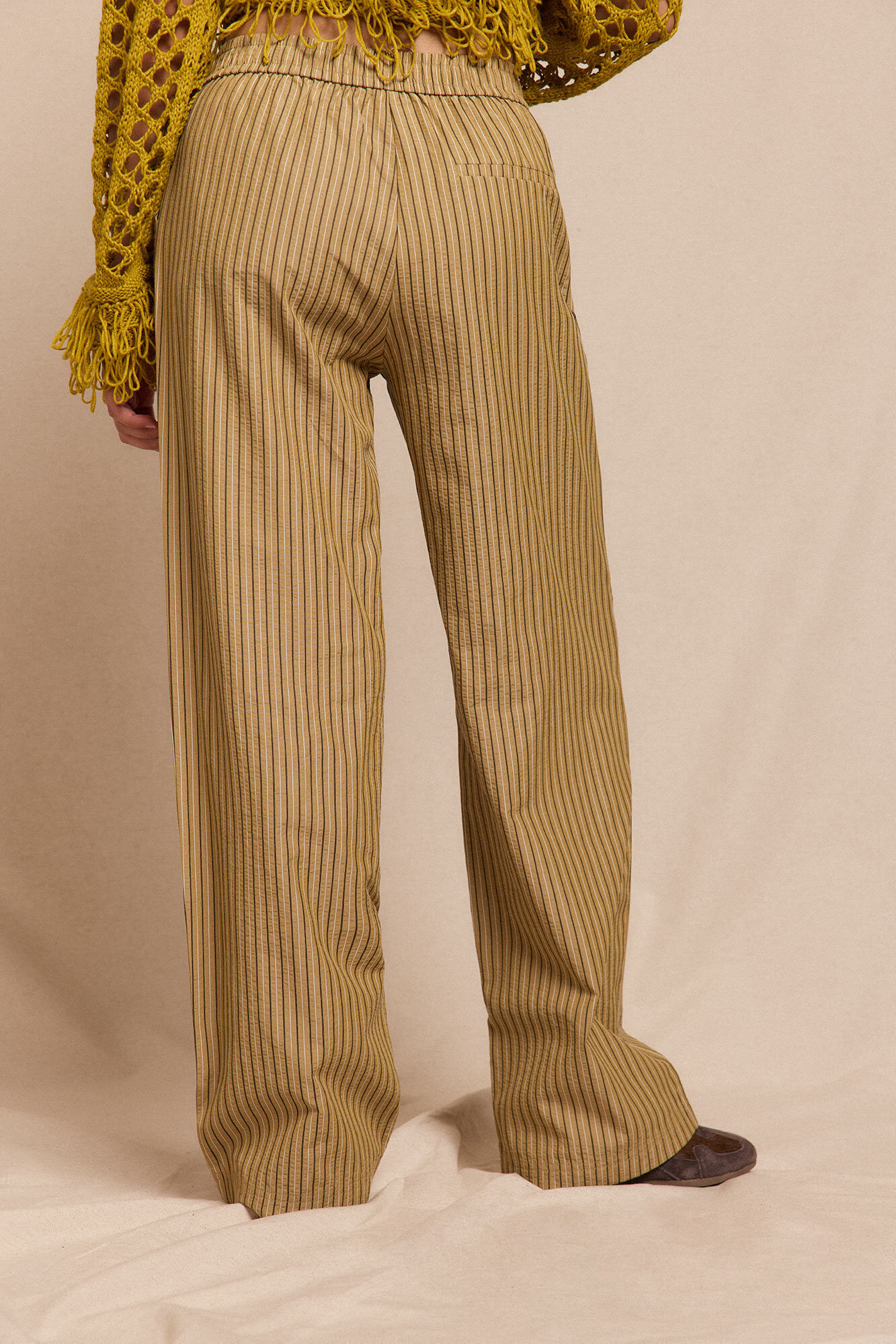 Slowlove Pantal&oacute;n de rayas pijamero