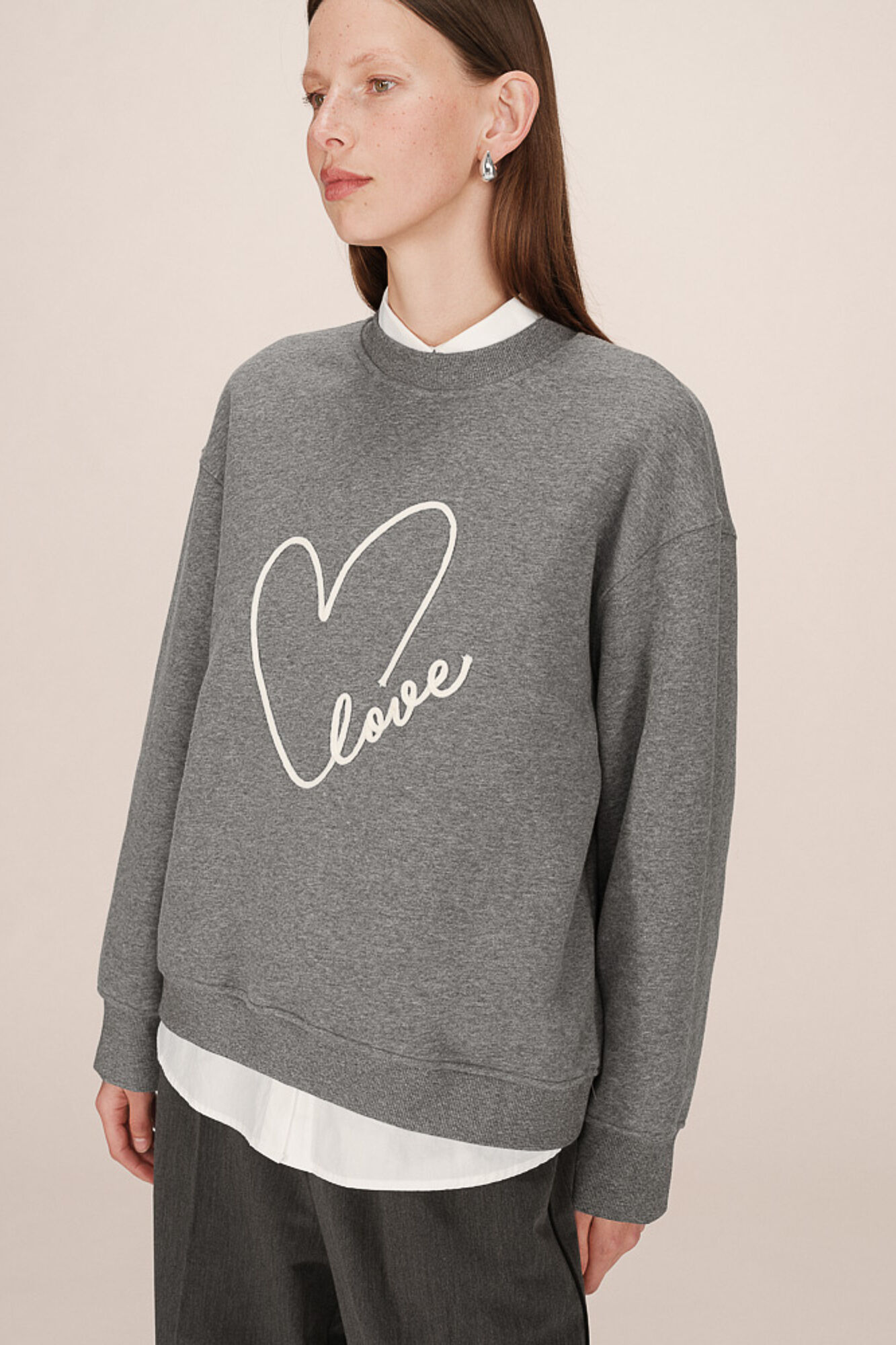 Grace & Mila Moletom oversized sweatshirt  Cinzento