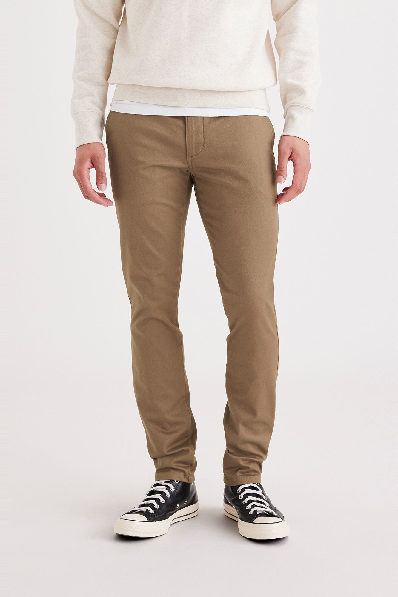 Dockers Pantalones chinos Skinny Fit Original para hombre Marr&oacute;n