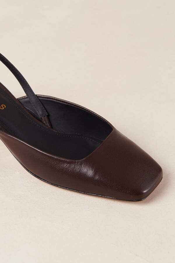 Cortefiel Zapatos de tacón Lindy en piel color marrón Marrón oscuro