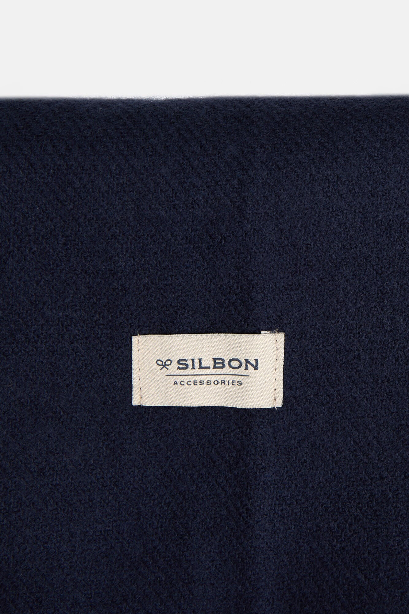 Silbon Bufanda principe de gales reversible Azul marino