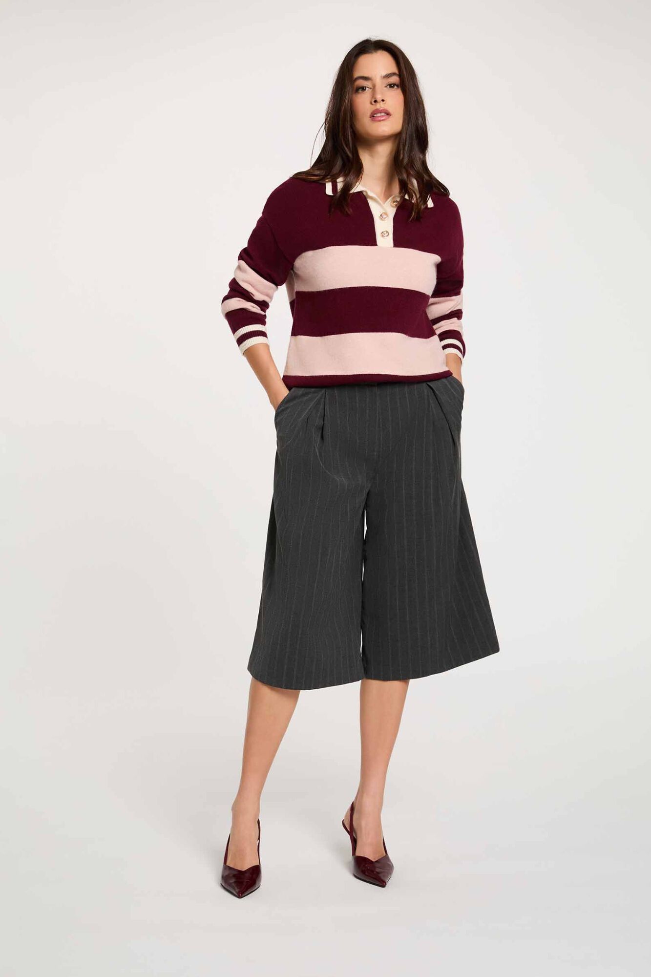 Morgan Camisola de gola polo