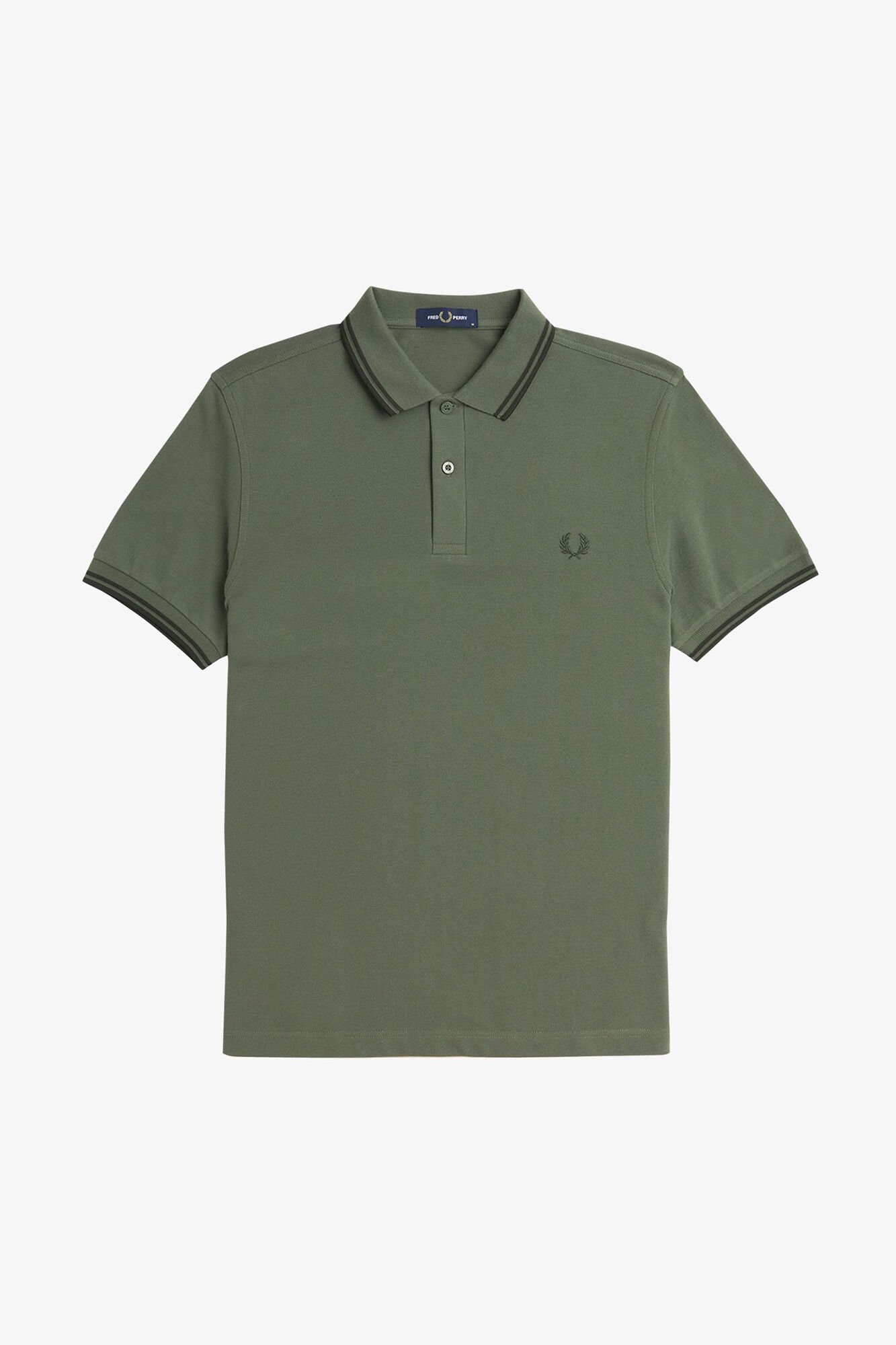 Fred Perry Camisa p&oacute;lo b&aacute;sica de manga curta Fred Perry Verde