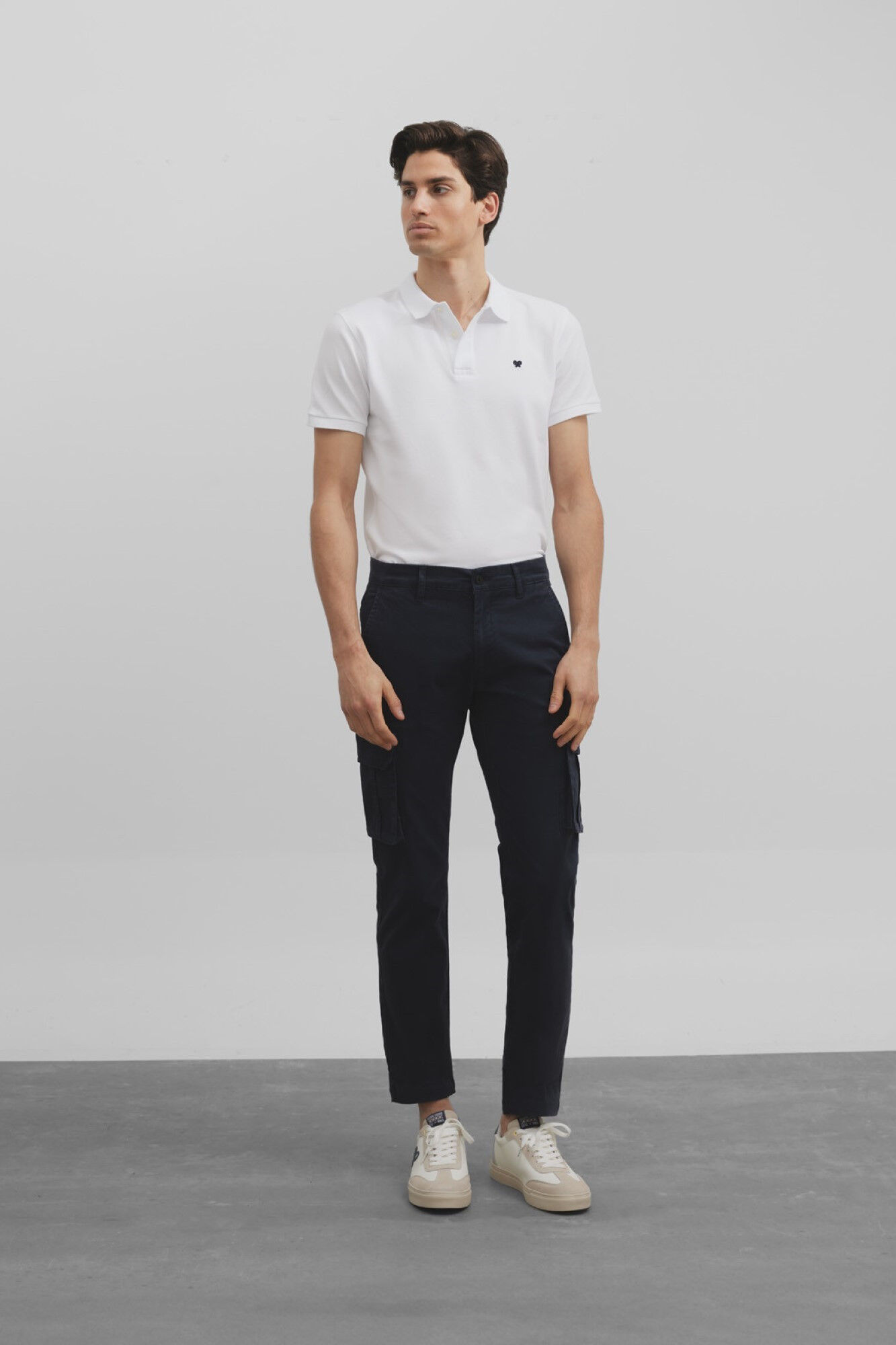 Silbon Pantalon sport cargo Azul marino