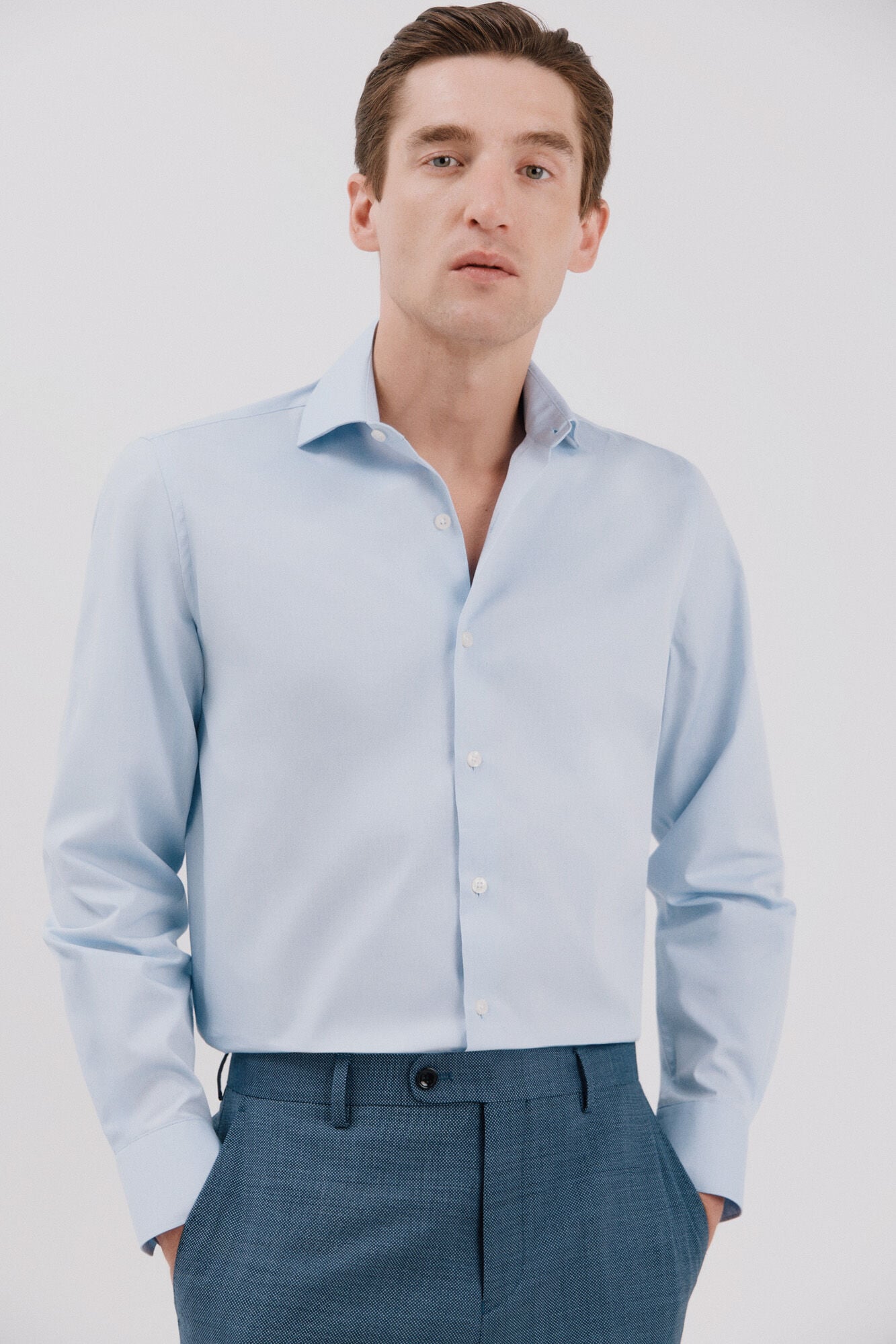 Cortefiel Plain easy-iron dress shirt