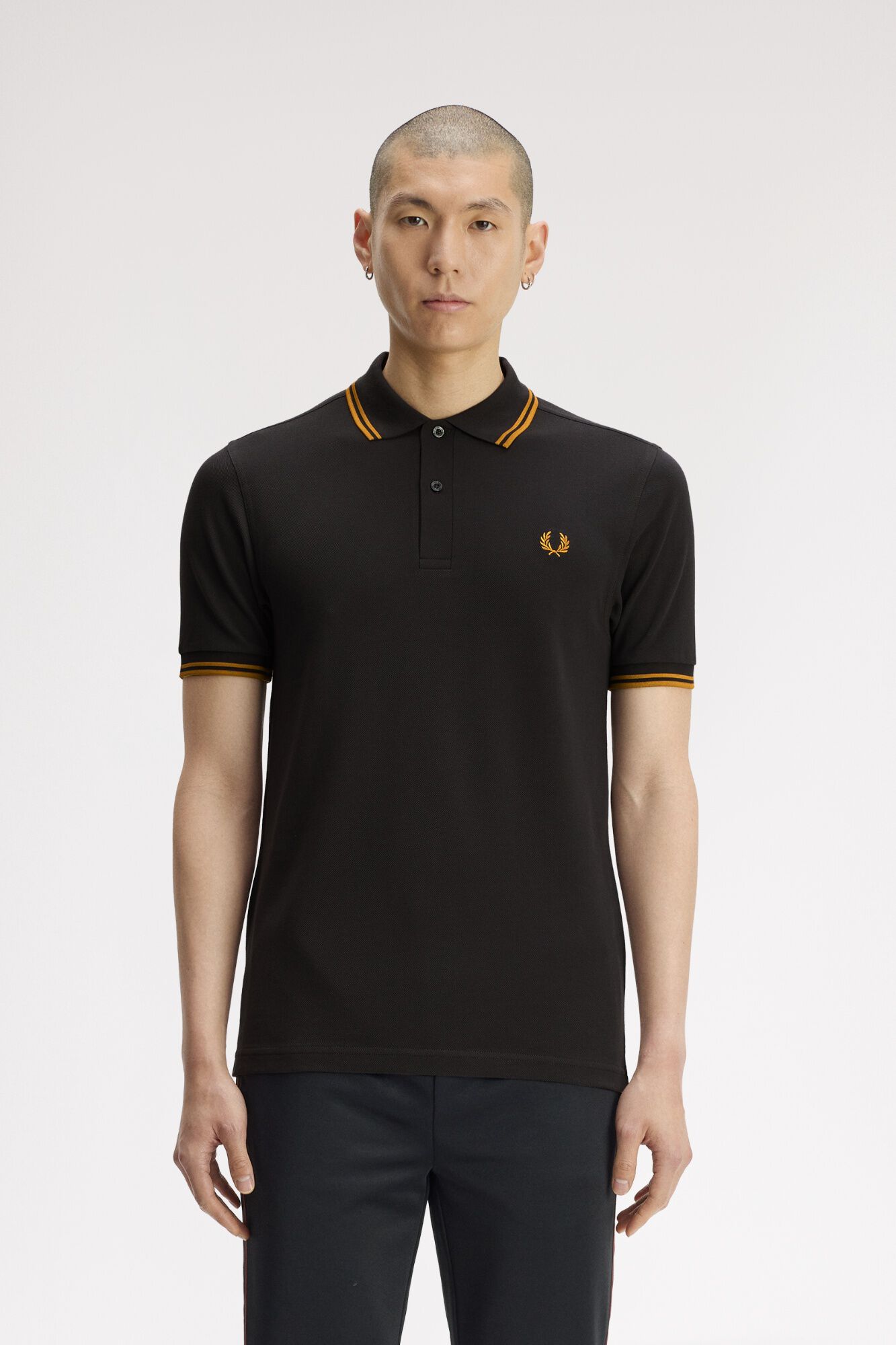 Fred Perry Polo piqu&eacute; manga curta