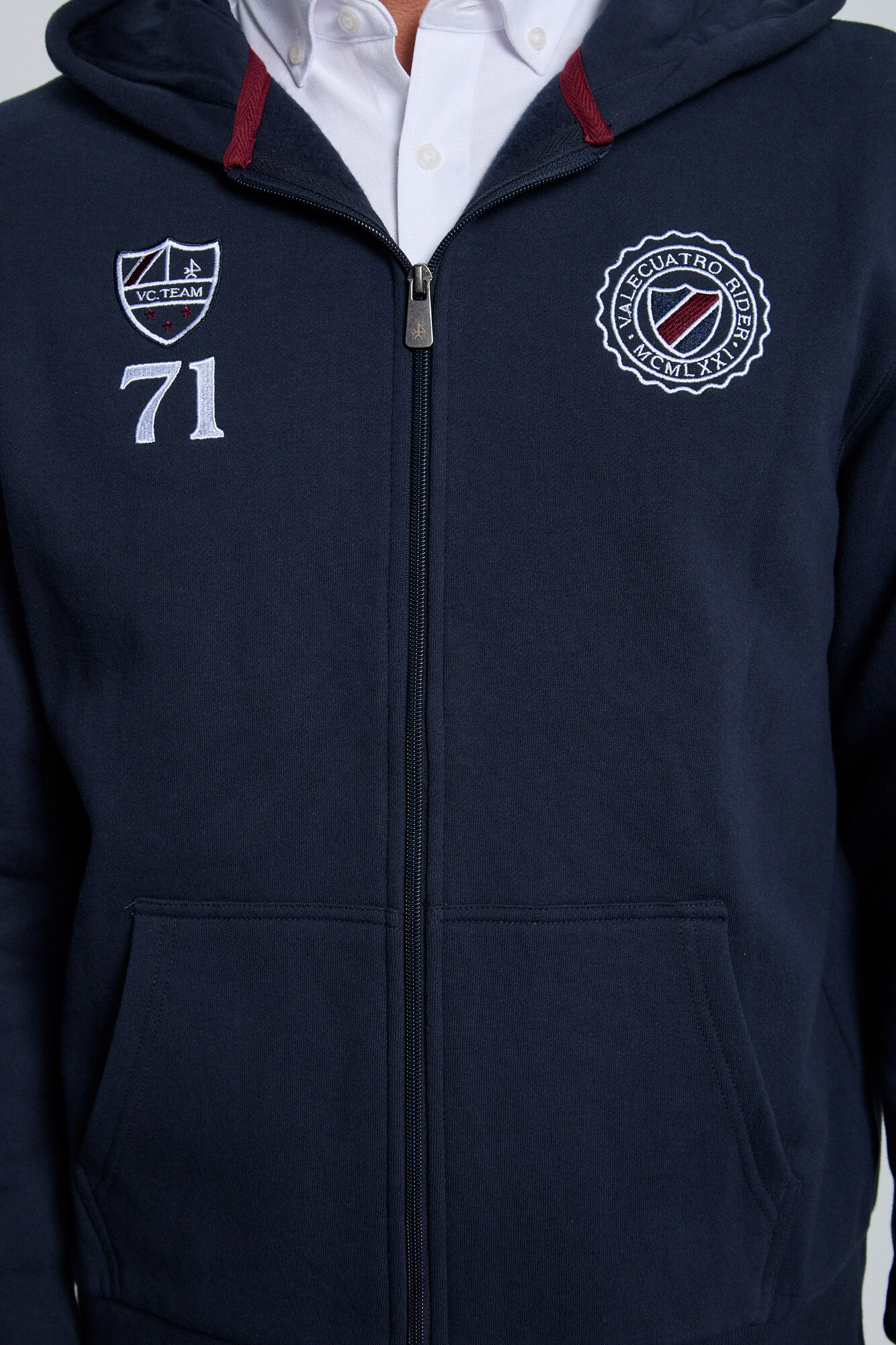 Valecuatro Fecho-&Eacute;clair com sweatshirt e escudo azul marinho Azul