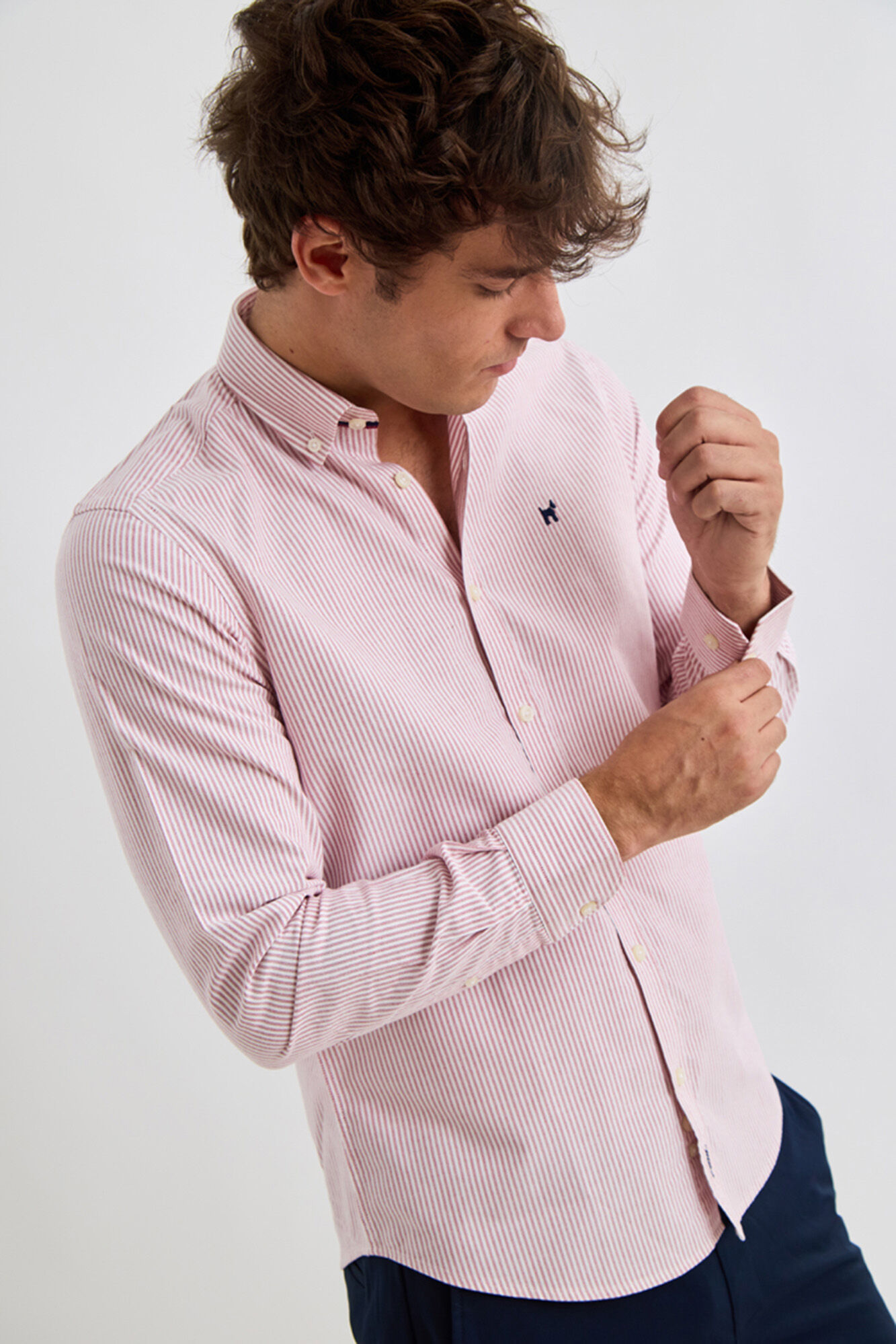 Williot Oxford Stripe Shirt Pink