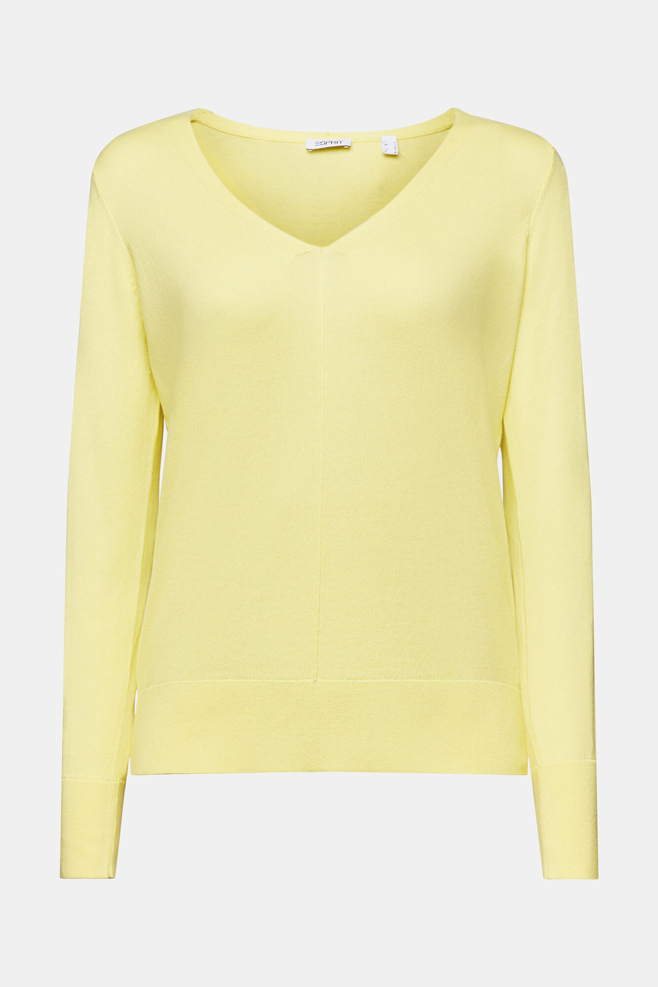 Esprit Jersey b&aacute;sico relaxed fit punto fino algod&oacute;n Amarillo