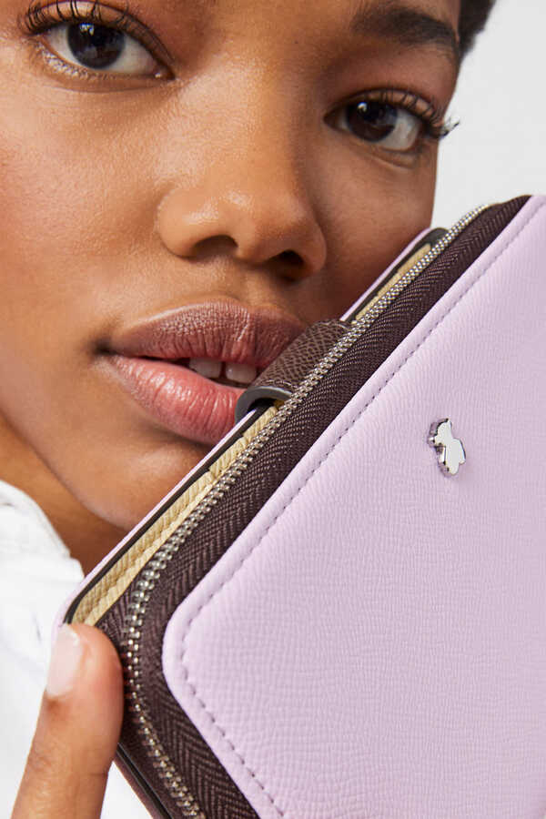 New Dubai Saffiano mauve wallet | Women\'s accessories | Pedro del Hierro