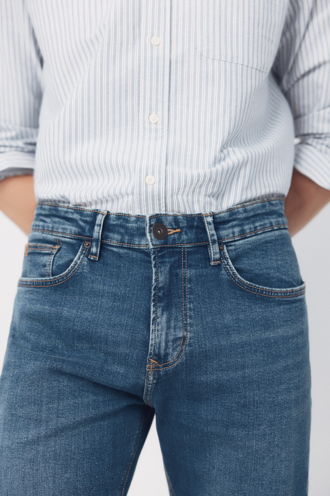 Cortefiel Regular fit jeans Blue