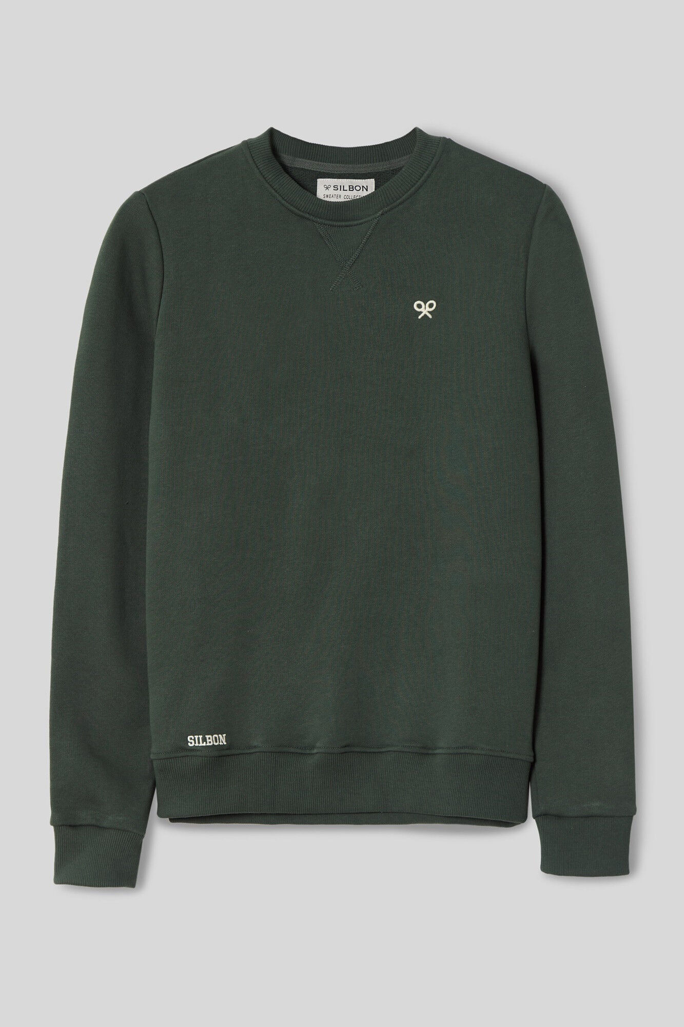 Silbon Sweatshirt raquete &eacute;tnica verde-escuro Verde