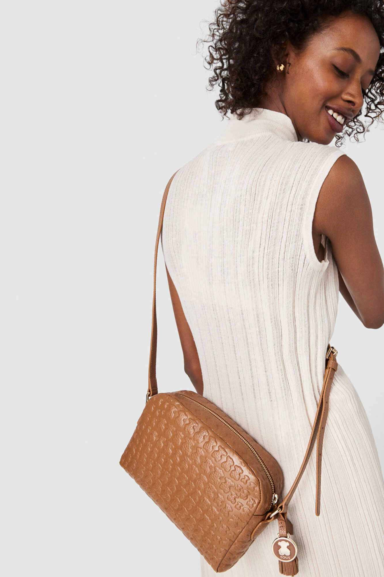 Tous Brown leather Sherton crossbody bag Brown