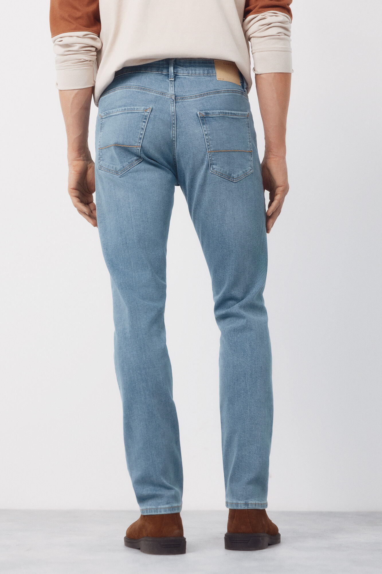 Cortefiel Slim fit jeans Blue