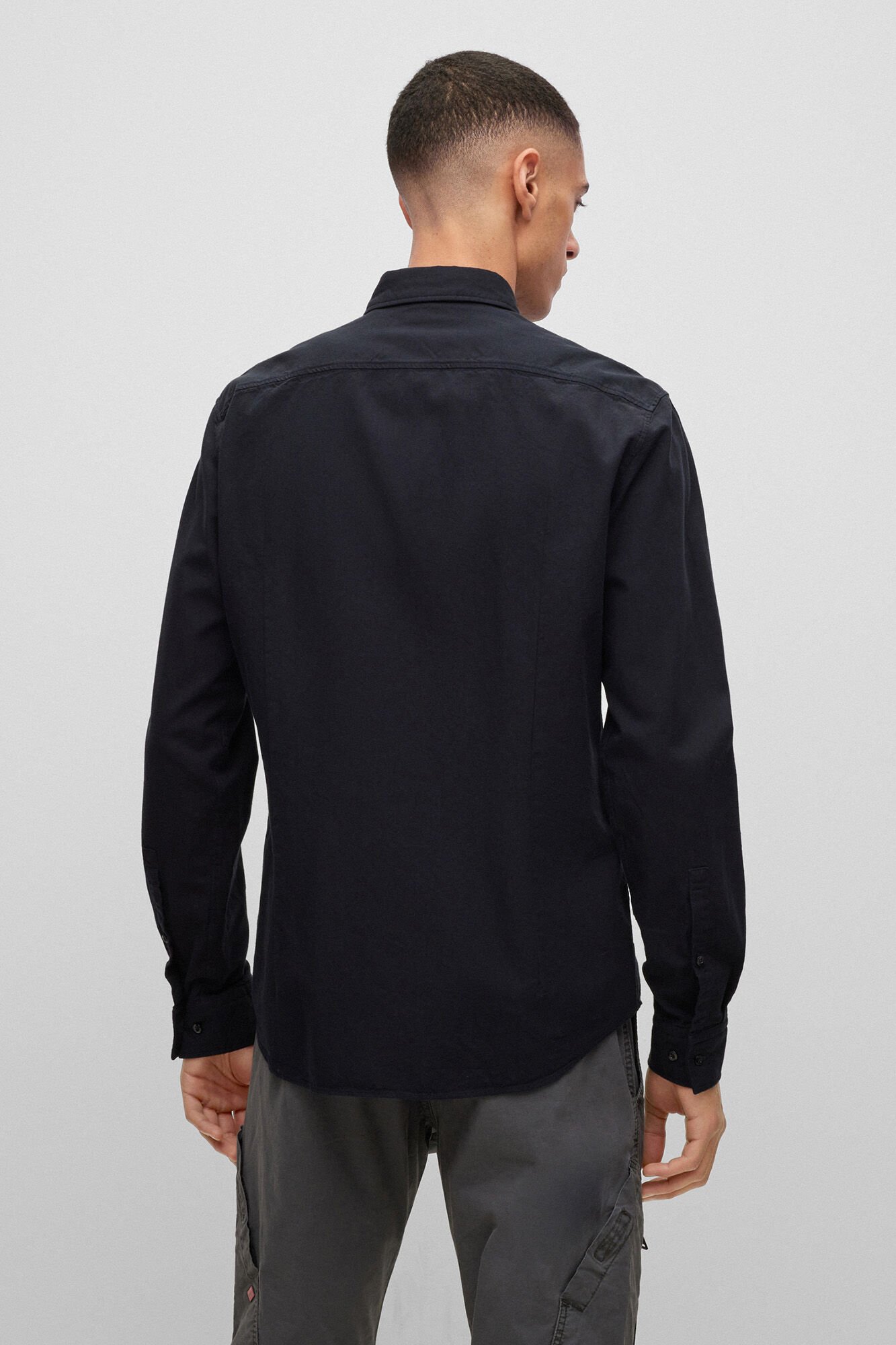 HUGO Camisa manga larga Negro