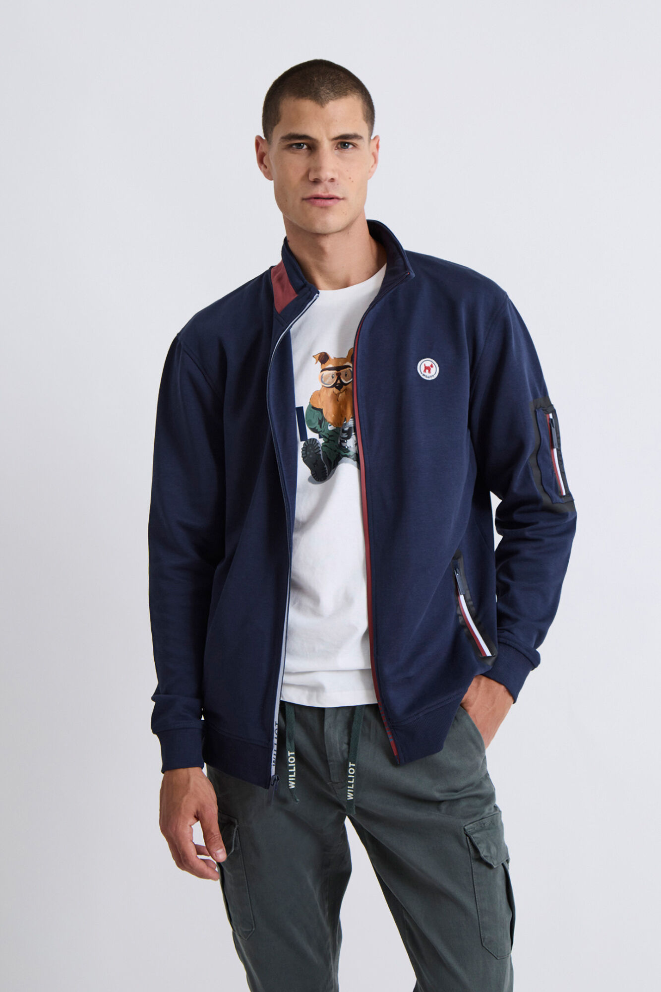 Williot Fecho-&Eacute;clair com sweatshirt Williot Sport Azul