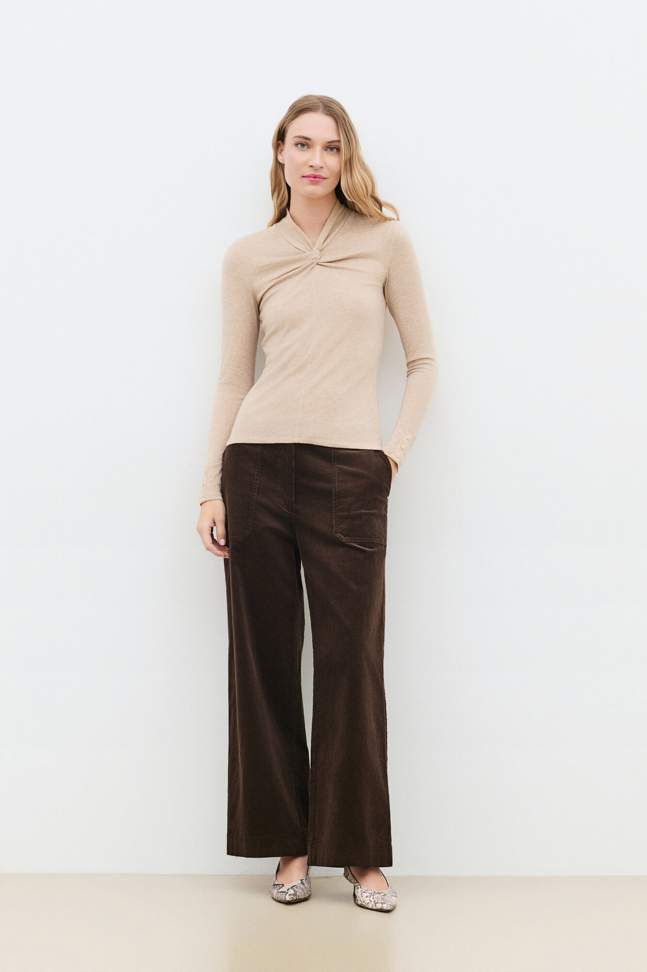 Caroll Camiseta cuello alto Tmarthe