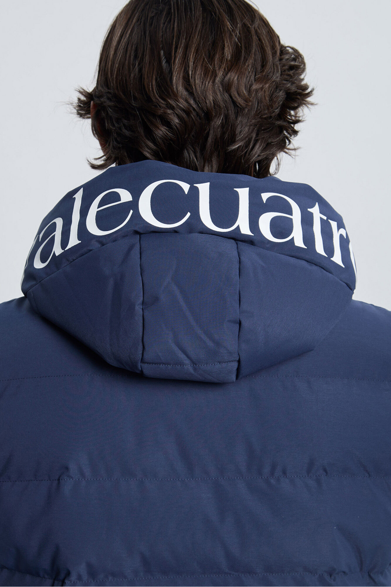 Valecuatro Colete acolchoado com capuz azul marinho Azul