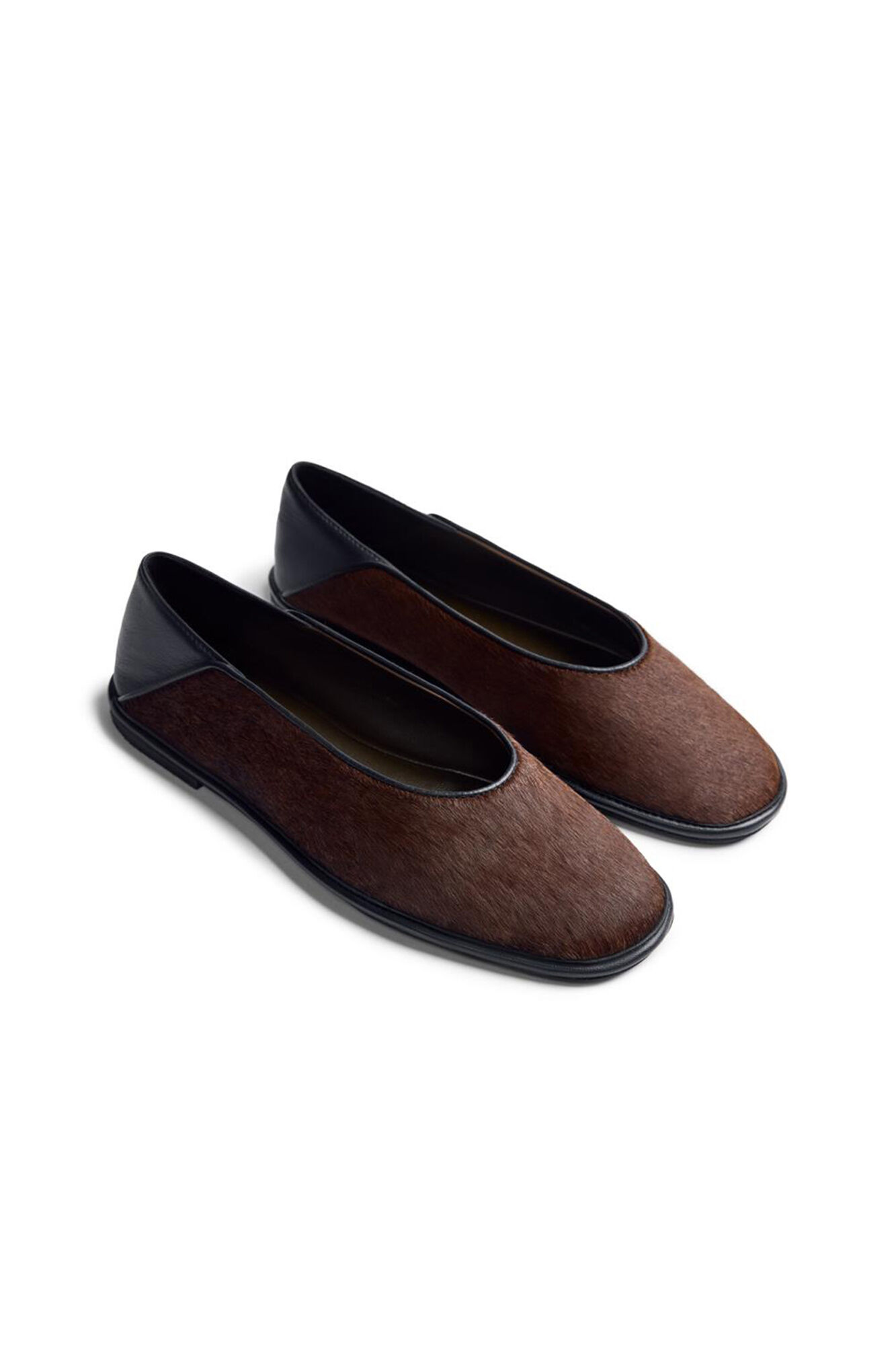Gioseppo Leather ballet flats by Melyssa Pinto Brown