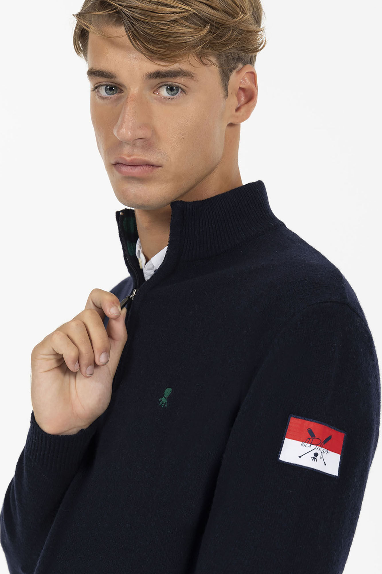 elPulpo Jersey b&aacute;sico cuello perkins