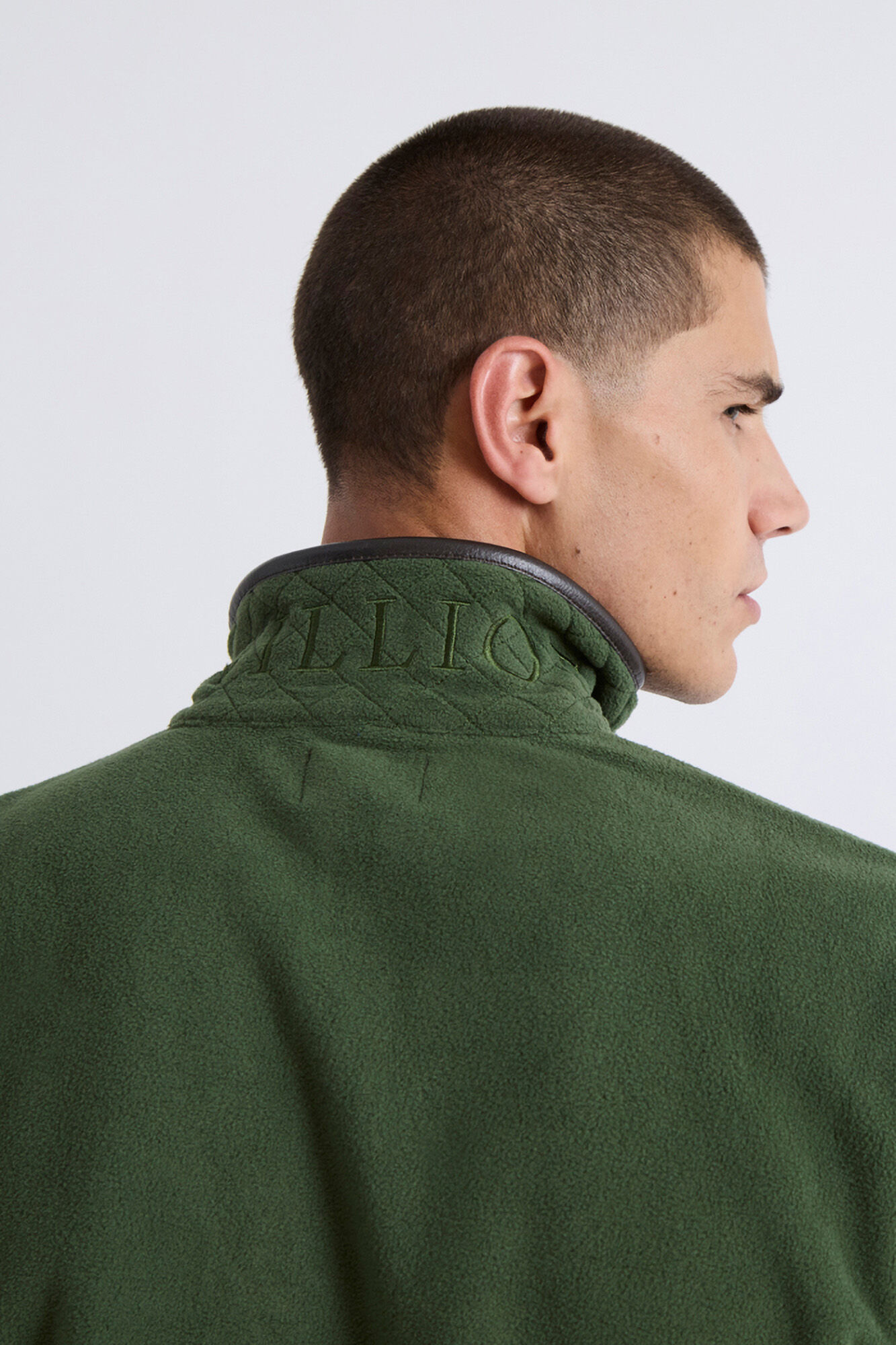 Williot Camisola Fecho-&Eacute;clair com polar meia Verde