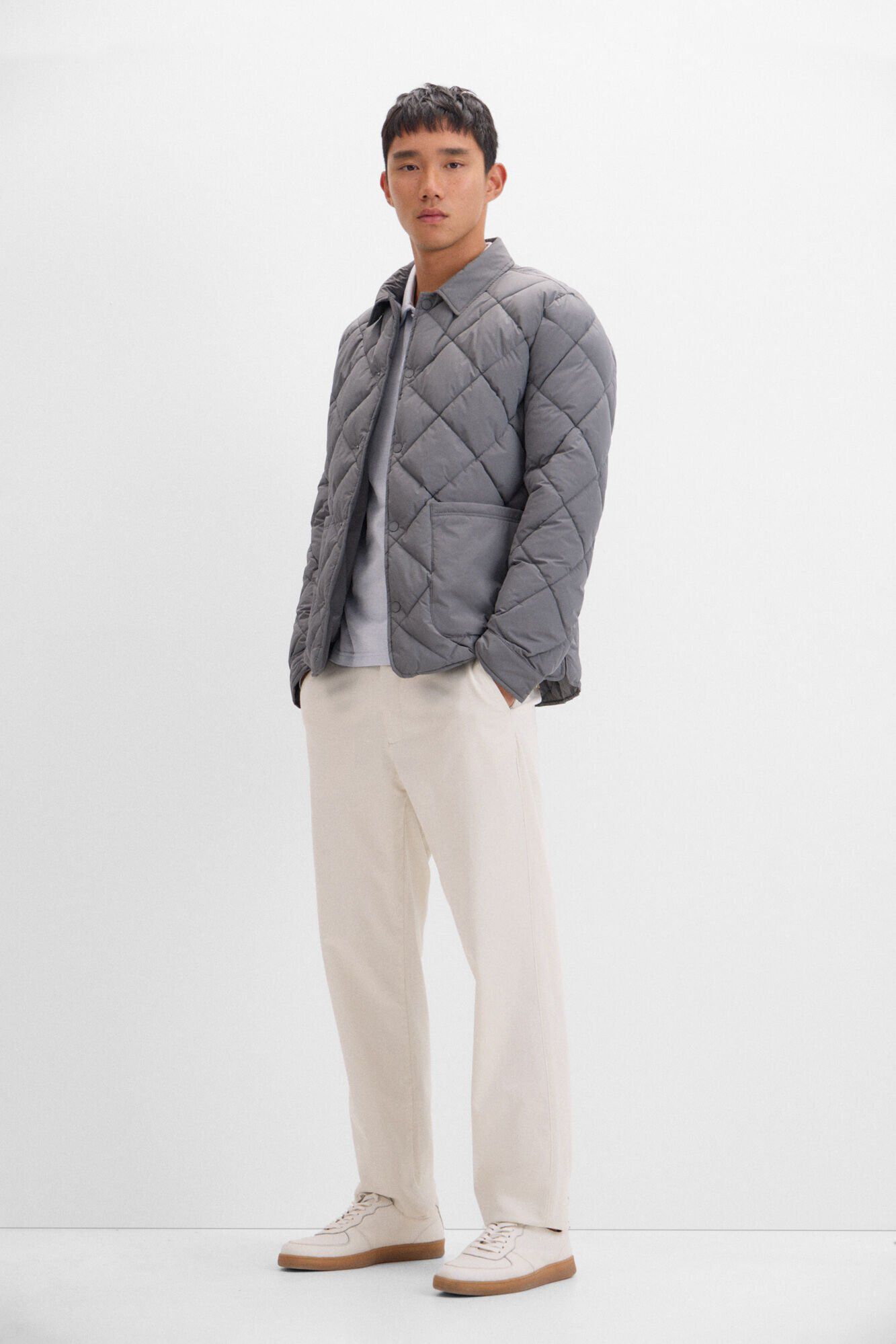 Cortefiel Puffer jacket Grey