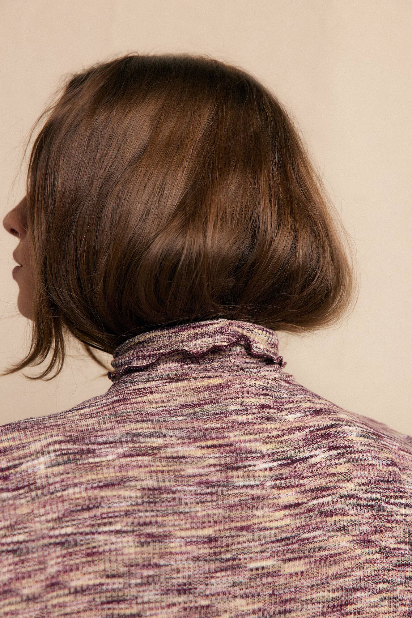 Slowlove Camiseta melange de gola alta