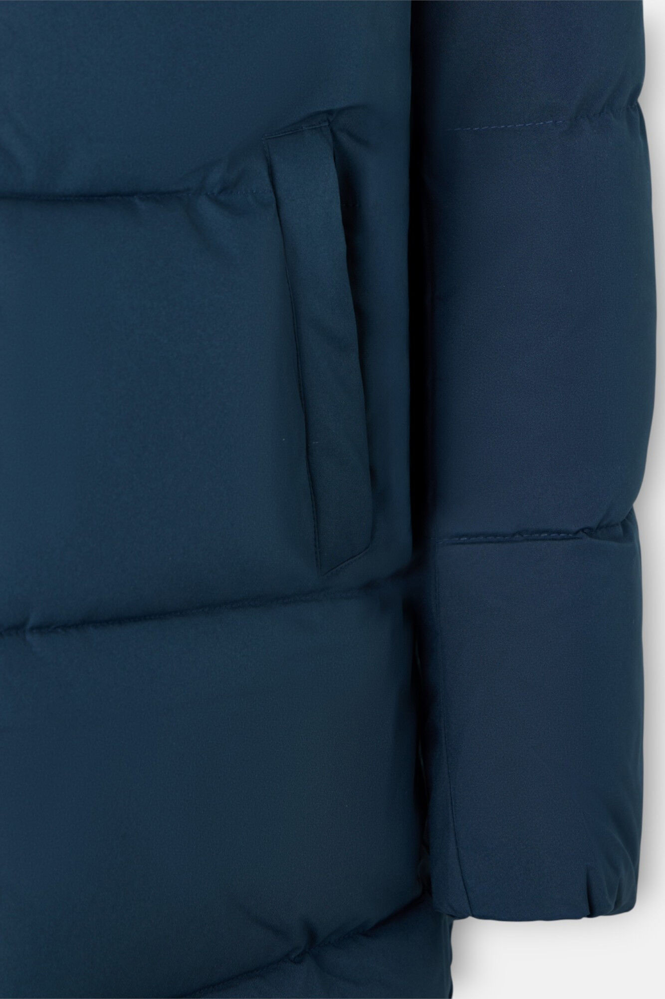 Silbon Abrigo largo acolchado capucha Azul marino