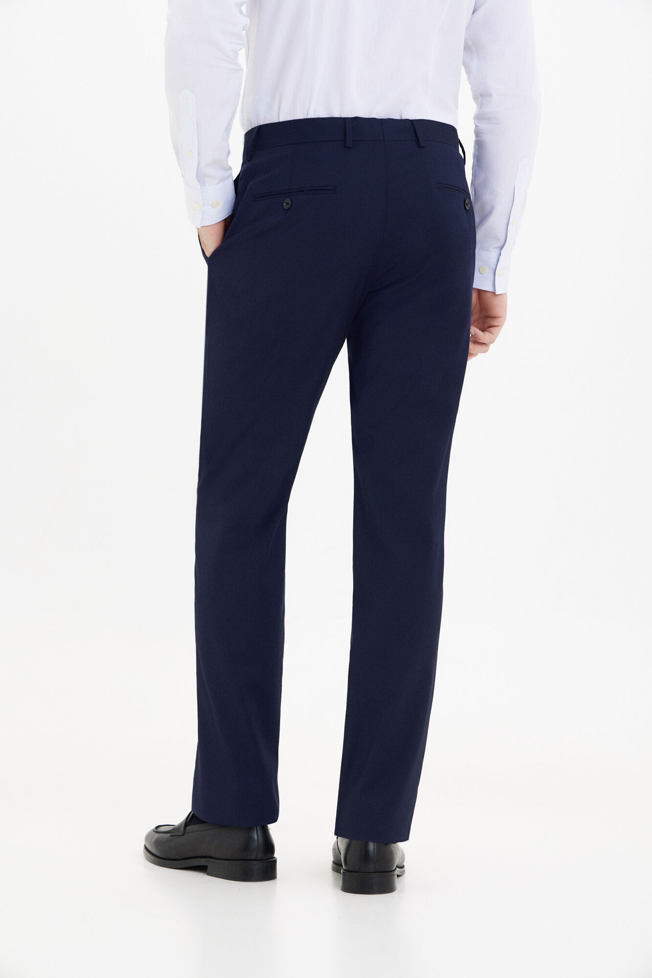 Cortefiel Plain coolmax&reg; trousers Navy