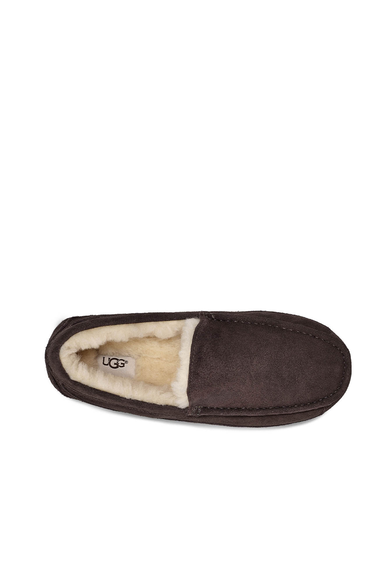 Ugg Slipper fechada camur&ccedil;a Ascot. Marca UGG Castanho