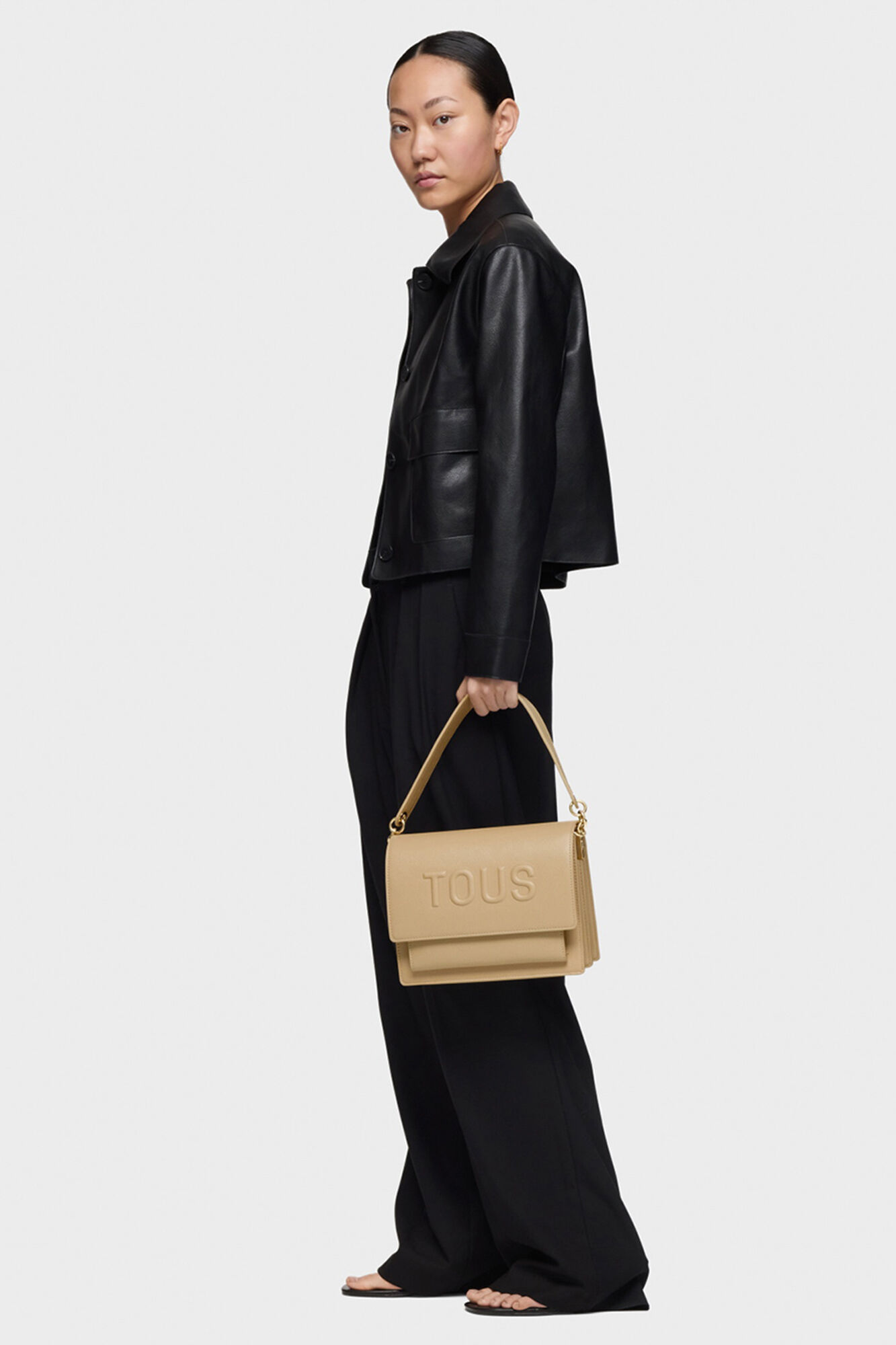 Tous TOUS Brenda Audree Medium Crossbody Bag Beige