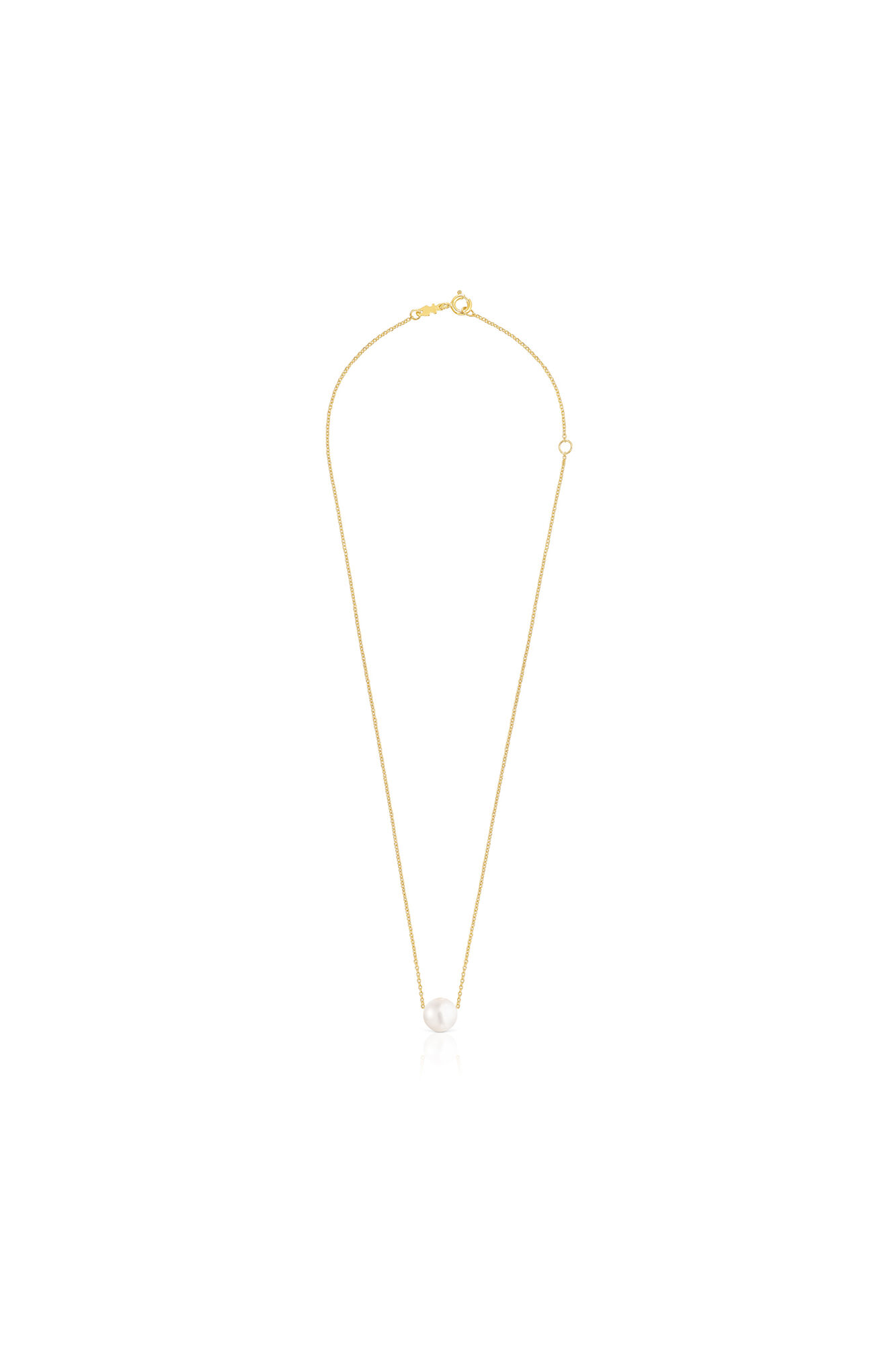 Tous Collar de plata vermeil y perla Amarillo