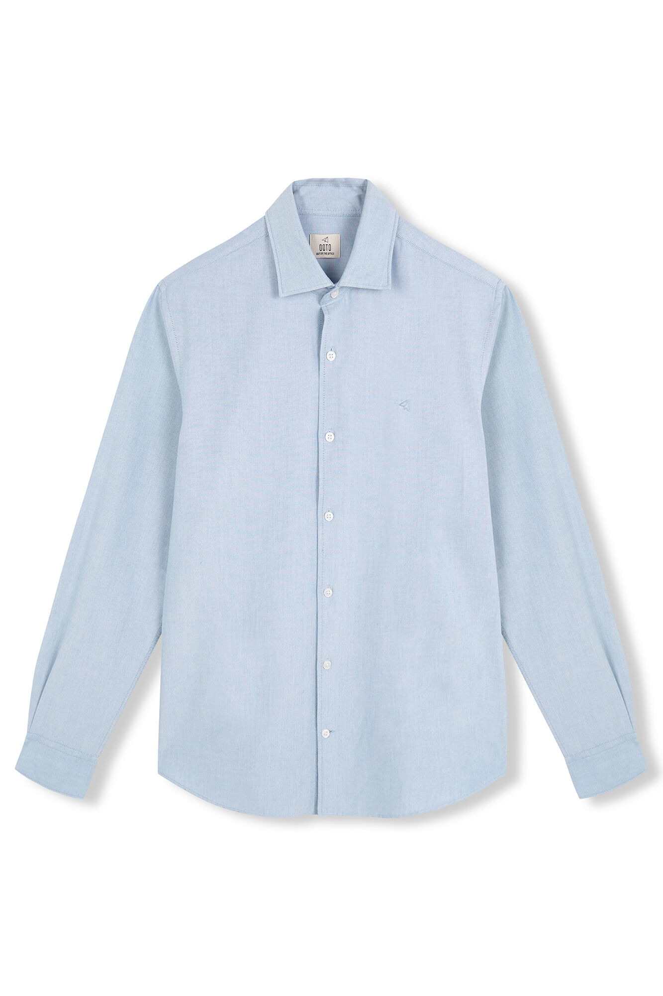 OOTO Camisa oxford lisa Azul