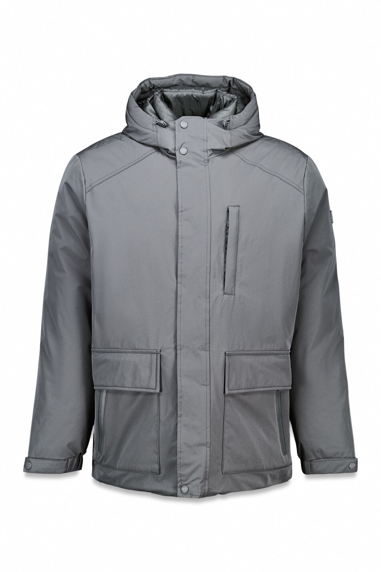 OOTO Parka acolchada capucha Gris