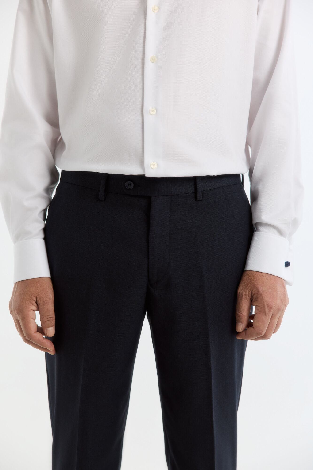 Cortefiel Navy plain faux trouser Serie XXI Navy