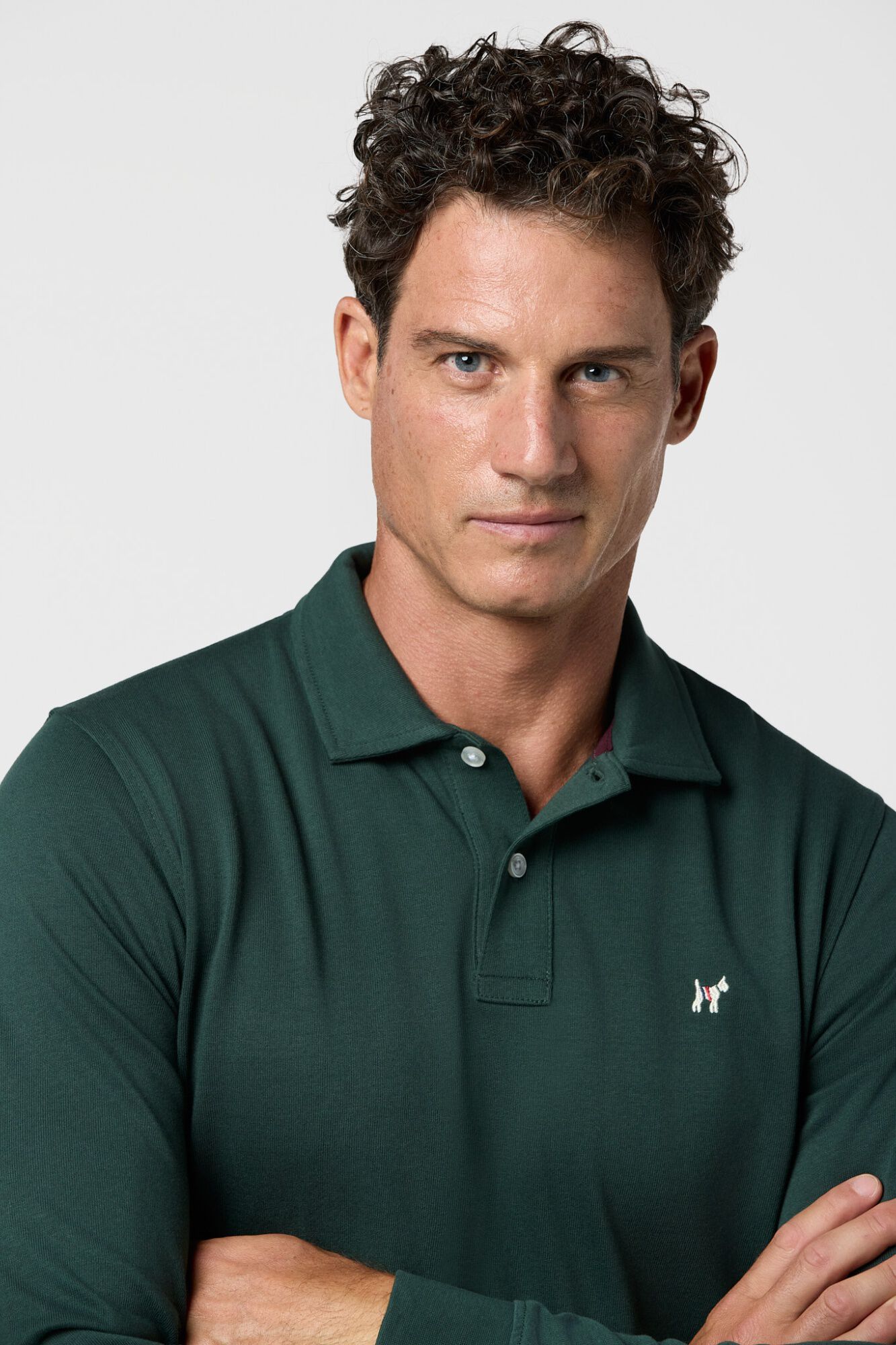 Williot Polo Cl&aacute;ssico Manga Comprida Verde