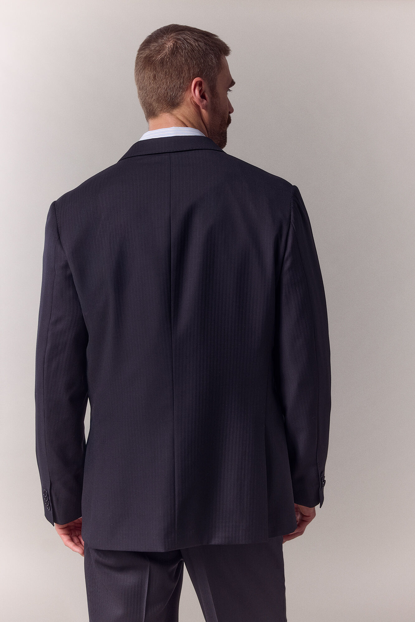 OOTO Blazer de fato espiga Azul