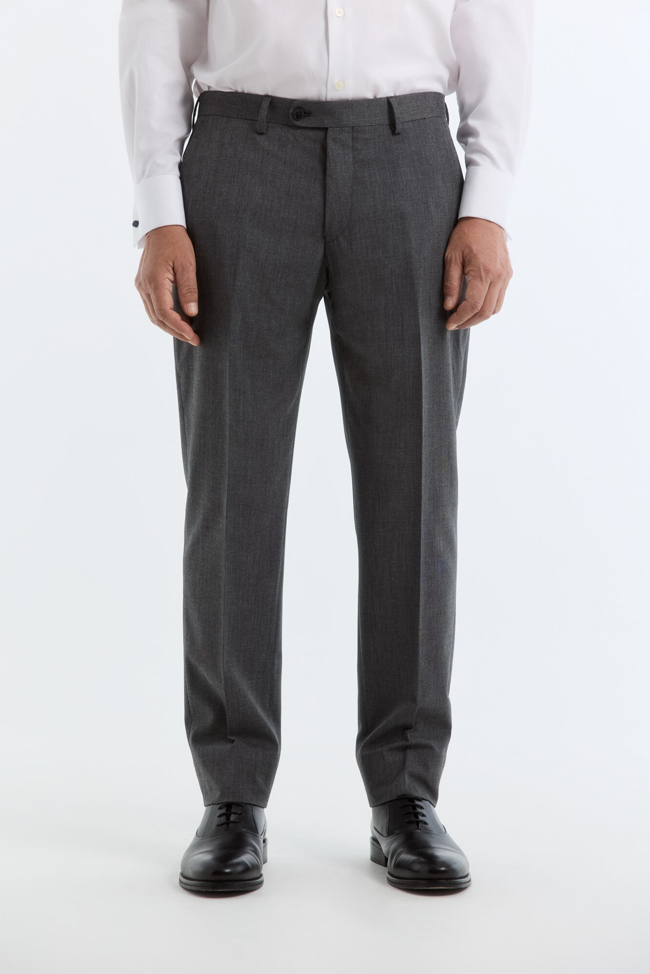 Cortefiel Grey split leather trousers