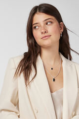 Tous Colgante oso de plata y &oacute;nix Gris