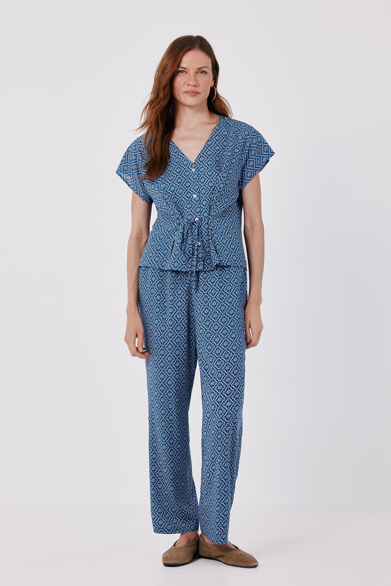 Cortefiel Blusa estampada