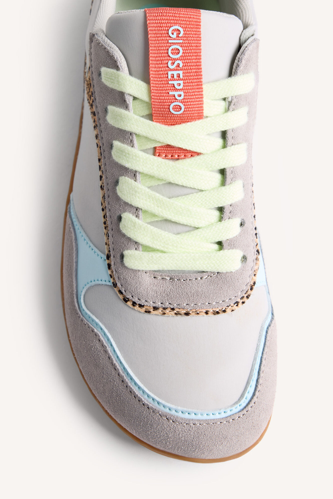 Gioseppo Chinelos de quarto em pele com estampado animal Cinzento