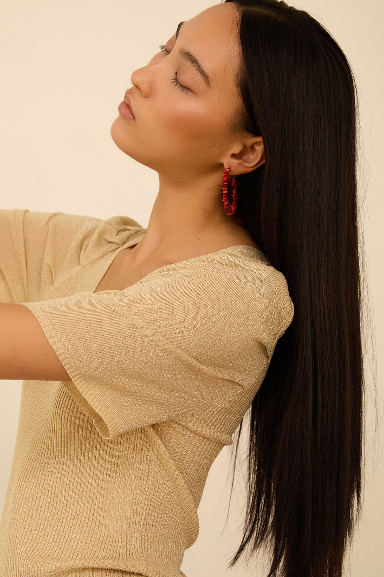 Meisie Camisola de manga curta Dourado