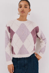 Cortefiel Diamond jersey-knit jersey Lilac