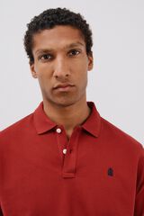 Cortefiel Basic piqu&eacute; polo shirt Red