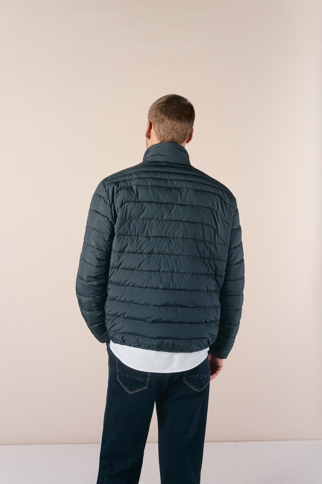 OOTO Blus&atilde;o acolchoado ultraleve Azul