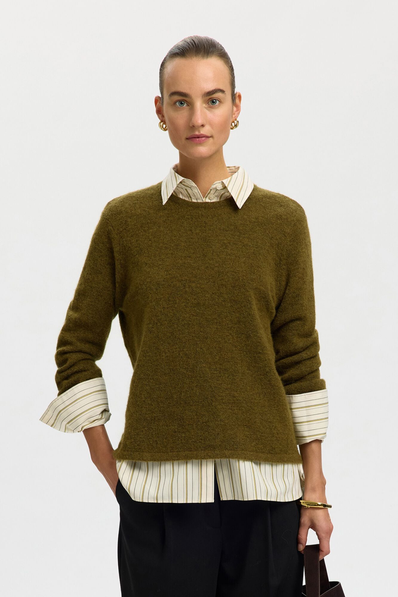 Selected Jersey con lana y alpaca