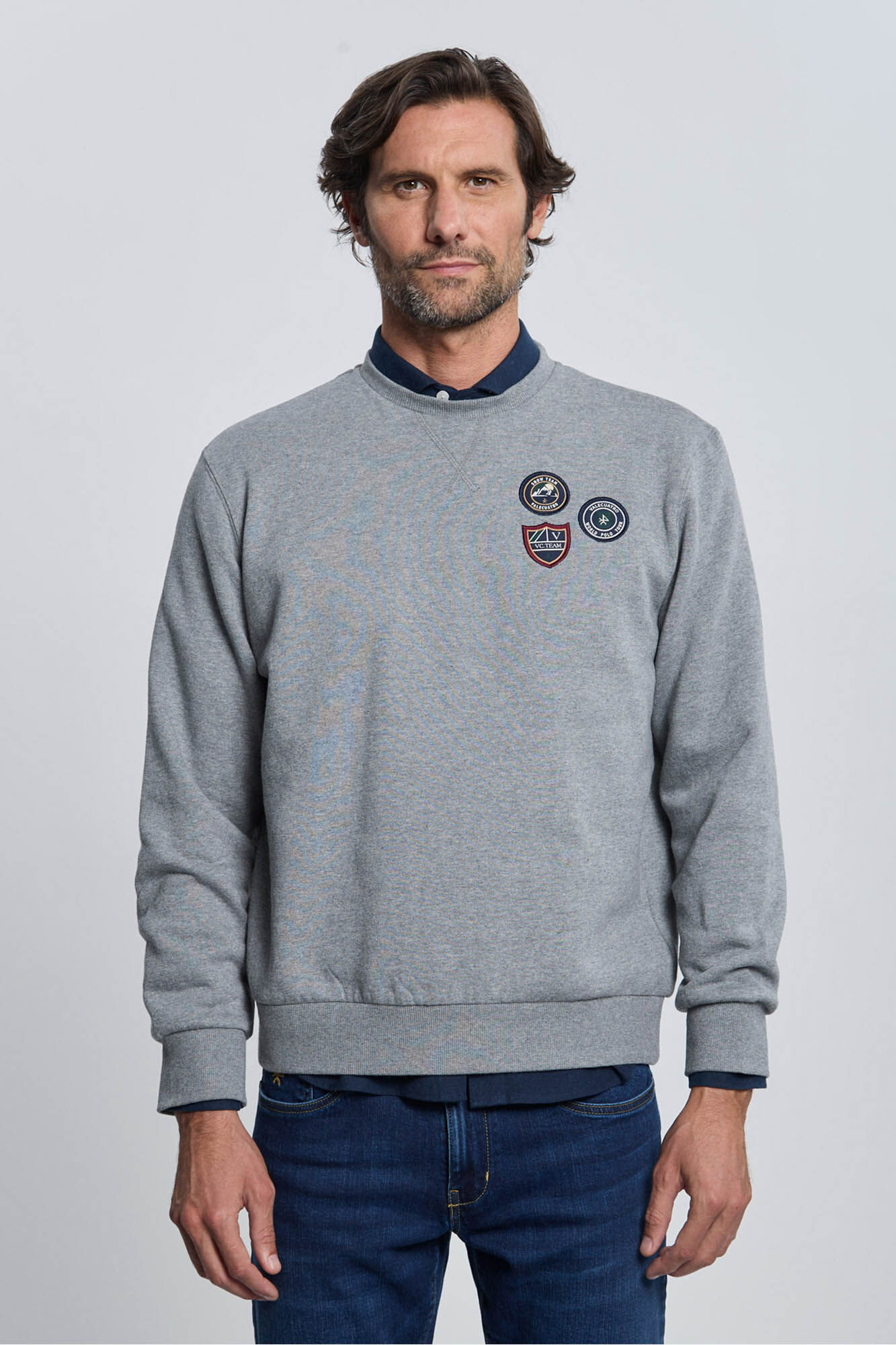 Valecuatro Moletom cinza 3- sweatshirt