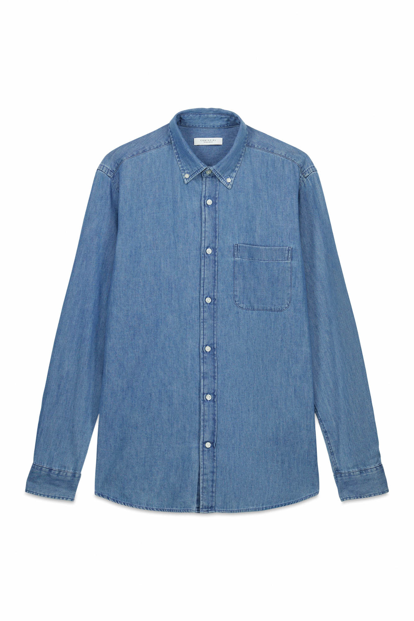 Cortefiel Denim shirt Navy