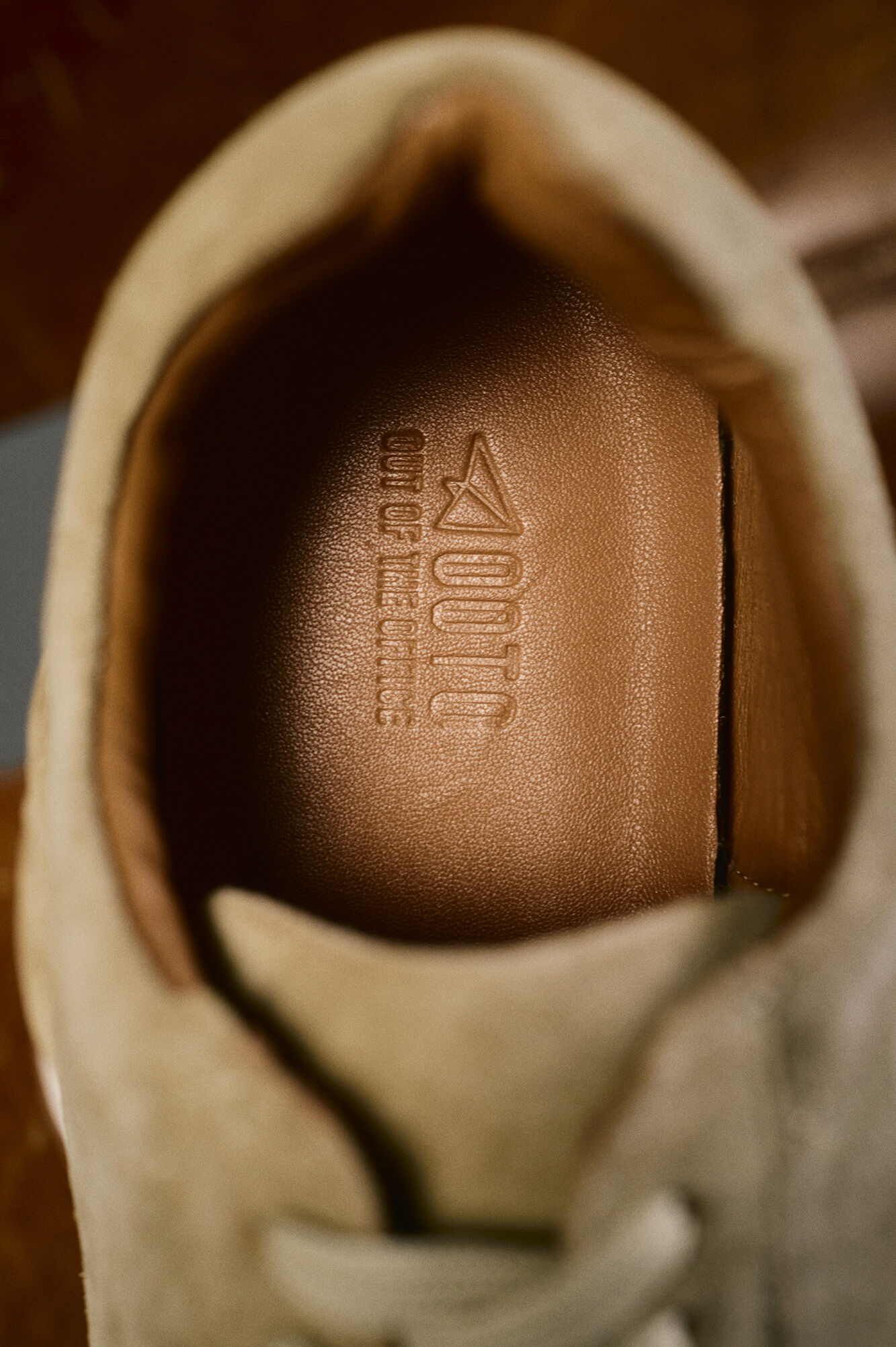 OOTO Sapatilha de pele croute